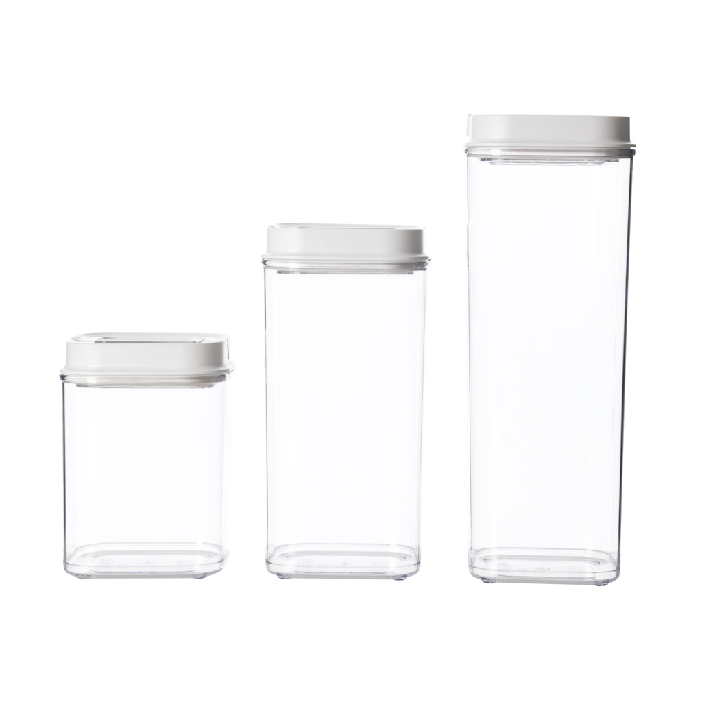 Square Storage Set With Vacuum Lid 3 Pcs.