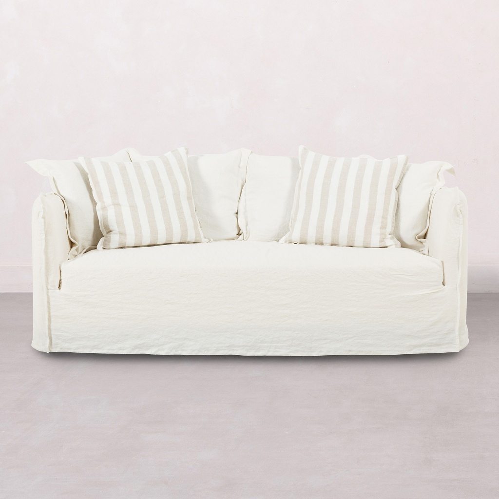 Summer 3 Seat Sofa White