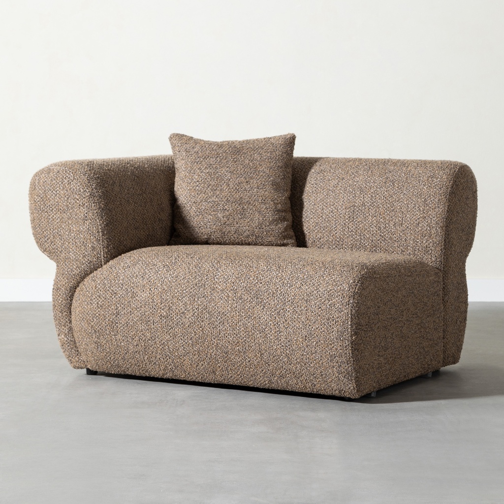 Tokia Right Module 125 Cm. Brown