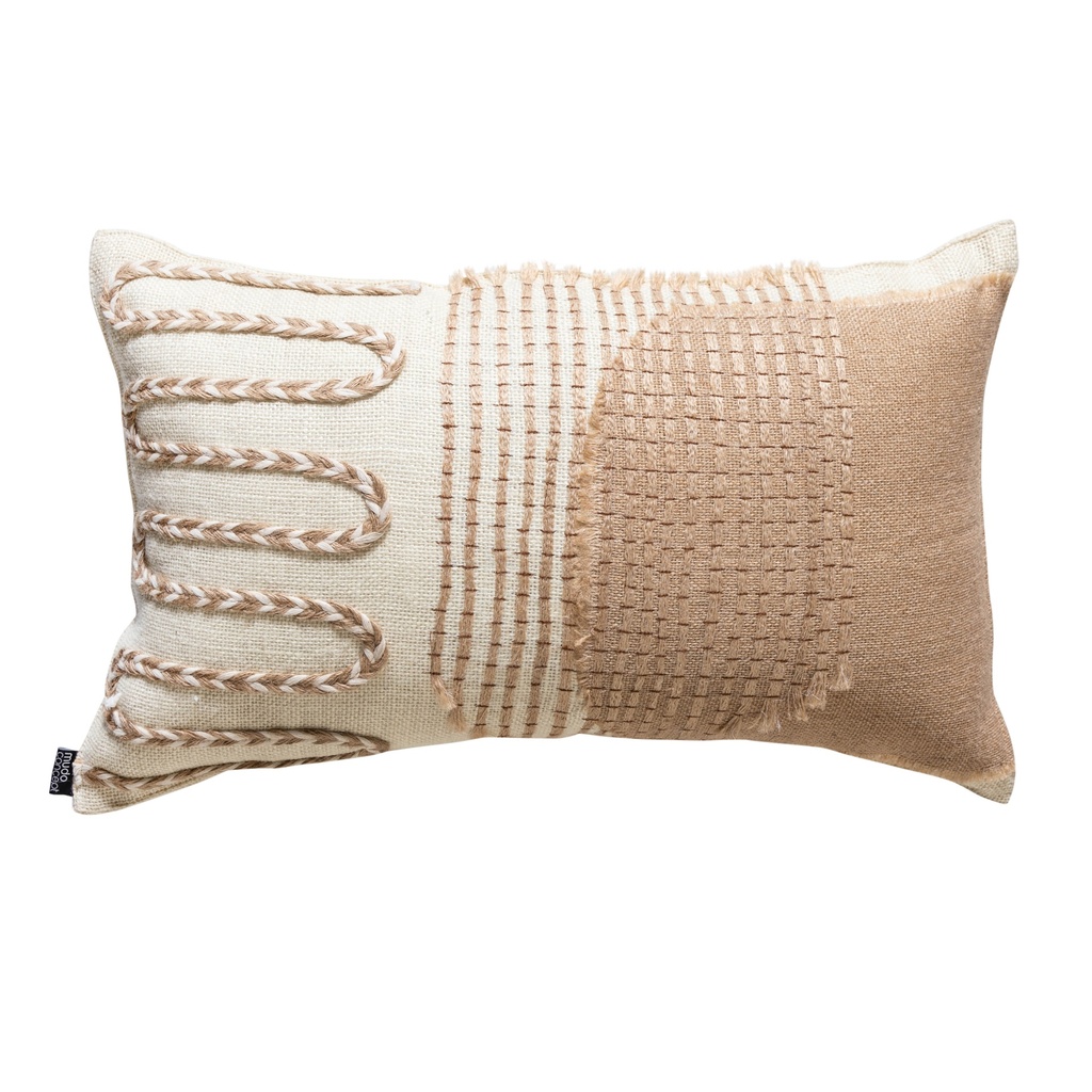 Vera Bohemian Jute Decorative Pillow 35X55