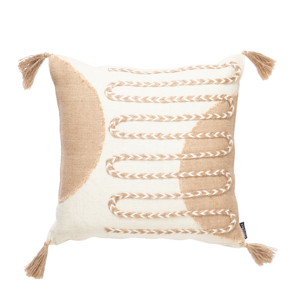 Vera Bohemian Jute Decorative Pillow 45X45