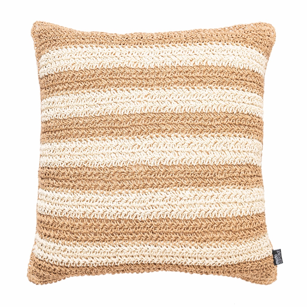 Vera Lines Jute Decorative Pillow 45X45