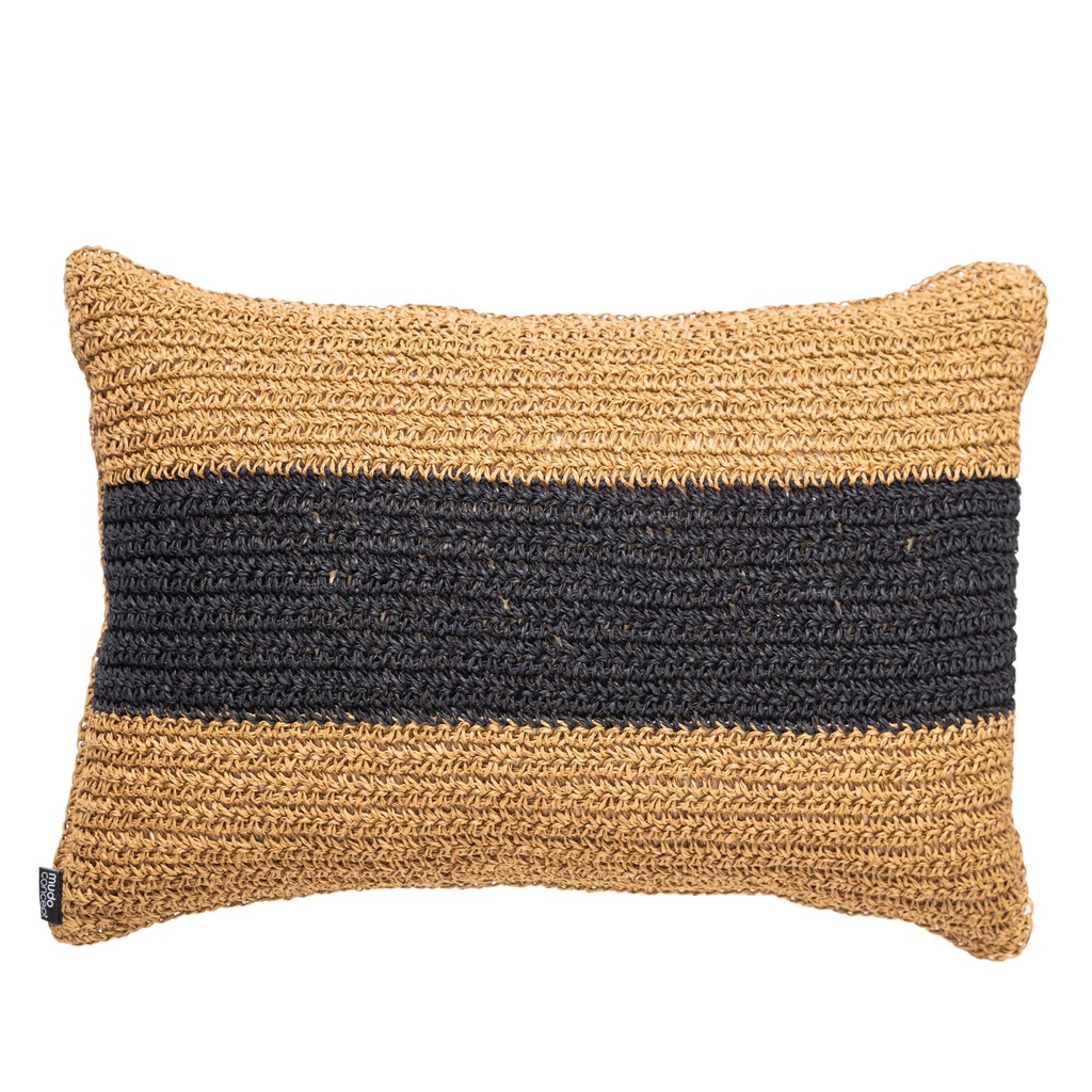 Vera Stripe Jute Decorative Pillow 35X55