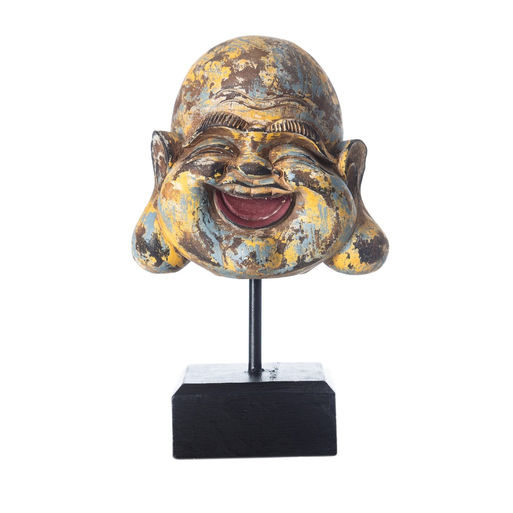 Wooden Happy Budha Object 20Cm