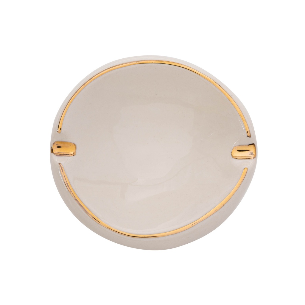 Zen Round Ashtray White