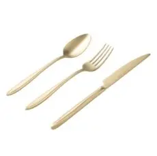 Essen 18 Piece Dessert Cutlery Set Matte Gold