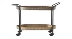 Gold 2 Tier Oval Etajer