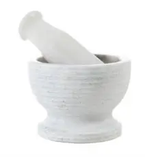 Larissa Marble Mortar And Pestle Set