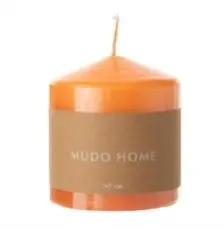 Candle Orange 7X7Cm