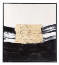 Golden Abstract Framed Oil Painting Wall Art 100X1