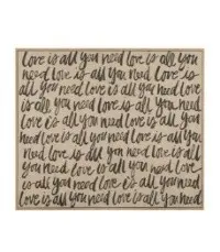 Love Needed Framed Linen Wall Art 90X120Cm