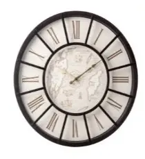 Paula Brown Wall Clock 50Cm