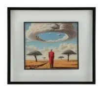 Lumen Framed Glass Artwork 60X60 Cm