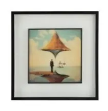 Aether Framed Glass Artwork 60X60 Cm