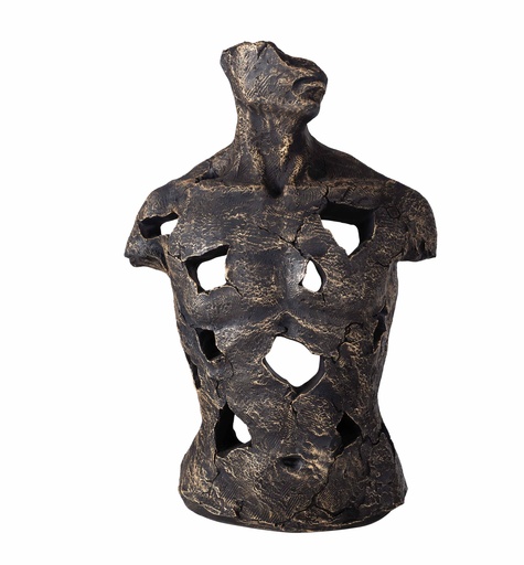 [Decorative - Vase Statuette Group - Statuette / 1231007001 / 10*24*36] Abstract Man Black Object 10X24X36Cm