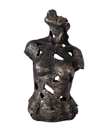[Decorative - Vase Statuette Group - Statuette / 1231006001 / 12*22*36] Abstract Woman Black Object 12X22X36Cm