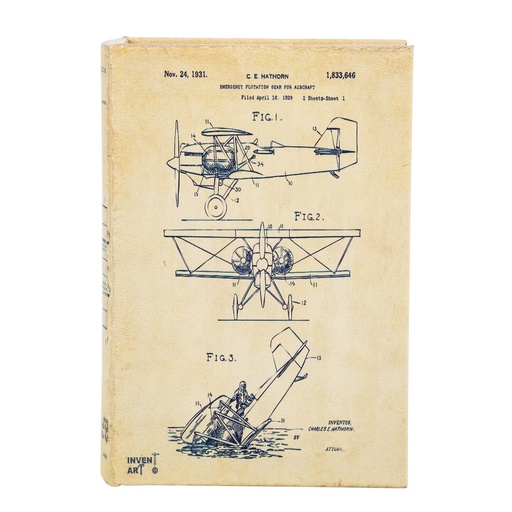 [Decorative - Functional Decor - Box / 1232148001 / 14*5*20] Aircraft Book Box 14X5X20Cm