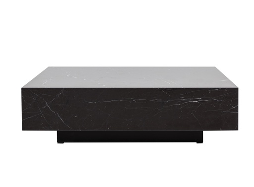 [Wood - Living Room - Coffee Table / 1224499001 / 100*100*29] Alexander Black Block Coffee Table