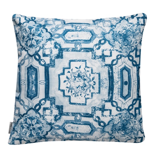 [Home Textile - Decorative Pillow & Cushion - Decorative Pillows / 1241216001 / 45*45*1] Azure Pattern Decorative Pillow Navy 45X45
