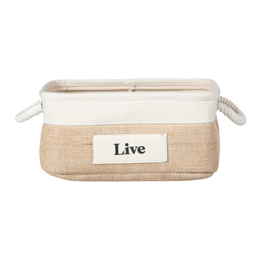 [Home Textile - Storage Units - Regulator / 1242913001 / 17*24*10] Basic Jute Organizer 17X24X10