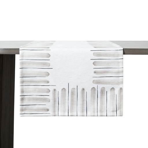 [Home Textile - Linen - Table Cloths & Runners / 1241228001 / 40*140*1] Bella Pattern Runner Beige 40X140