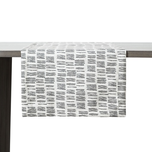 [Home Textile - Linen - Table Cloths & Runners / 1241229001 / 40*140*1] Bella Stripe Runner Beige 40X140