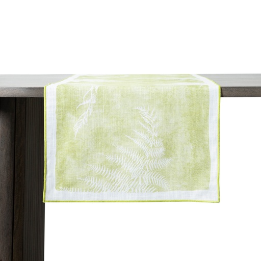 [Home Textile - Linen - Table Cloths & Runners / 1241230001 / 40*140*1] Bella Tropic Runner Light Green 40X140
