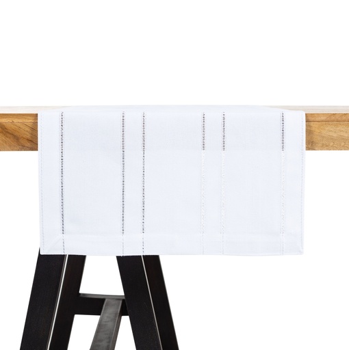 [Home Textile - Linen - Table Cloths & Runners / 1229651001 / 50*130*1] Bern Runner White 50X130