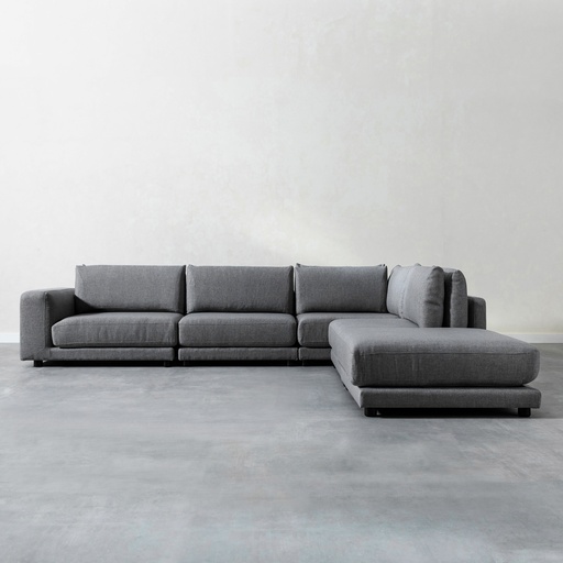 [Sofa - Corner Sofa - Corner Seating Set / 1218776001 / 350*300*82] Bianca L Shape Sofa Grey Left New
