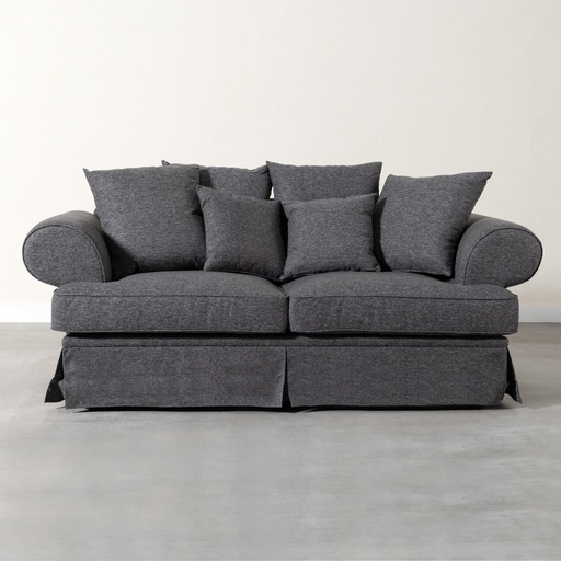 [Sofa - Couch - Sofa / 1202775001 / 200*100*90] Birmingham 2 Seater Sofa Anthracite