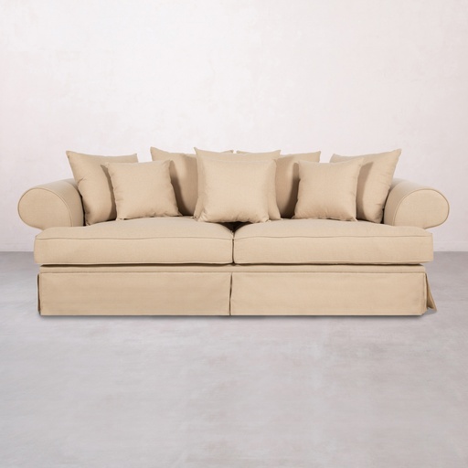 [Sofa - Couch - Sofa / 1202768001 / 240*100*90] Birmingham 3-Seat Sofa Ecru