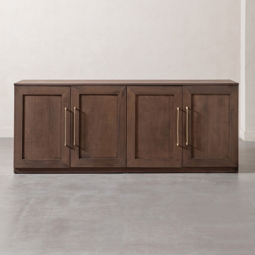 [Wood - Living Room - Cabinet , Buffet , Console , Library / 1242211001 / 200*45*90] Brass Console