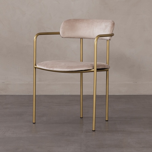 [Wood - Dining Room Group - Chair / 1230091001 / 58*51*77] Bronx Dining Chair Beige