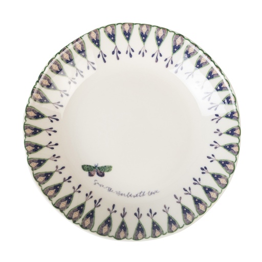 [Kitchen - Dinnerware - Plate / 1243100001 / 21*21*3] Butterfly Hallowware 21Cm