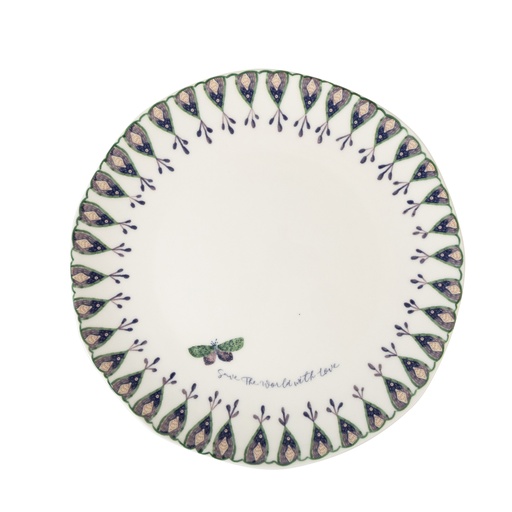 [Kitchen - Dinnerware - Plate / 1243096001 / 27*27*2] Butterfly Service Plate 27Cm