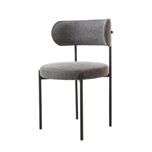 [Wood - Dining Room Group - Chair / 1234306001 / 50*50*80] Circle Dining Chair Dark Grey