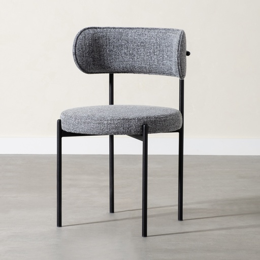 [Wood - Dining Room Group - Chair / 1233837001 / 50*50*80] Circle Dining Chair Light Grey