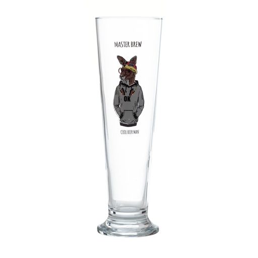 [Kitchen - Drinkware - Drinking Glasses / 1239967001 / 7,4*7,4*23,8] Cool Beer Glass 400 Cc