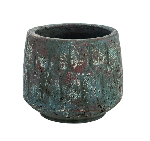 [Decorative - Vase Statuette Group - Decorative Vase / 1224113001 / 20*20*17] Crete Ceramic Vase 20X17 Cm