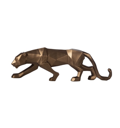 [Decorative - Vase Statuette Group - Statuette / 1230998001 / 7*45*14] Cubic Tiger 45Cm Bronze