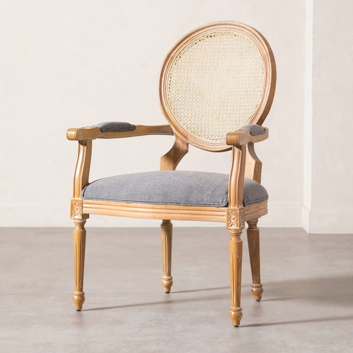 [Wood - Dining Room Group - Chair / 1174516001 / 60*64*100] Darlington Armchair Grey