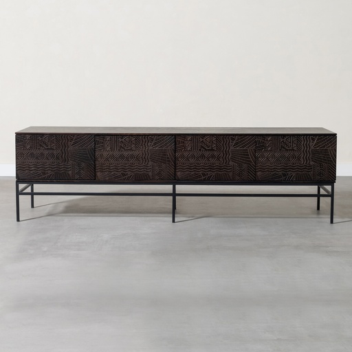 [Wood - Living Room - Media Units / 1225211001 / 47*181*51] Elona Tv Console