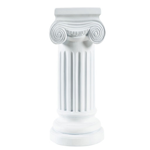 [Decorative - Vase Statuette Group - Statuette / 1226637001 / 30*30*90] Greek Column Black 30X90Cm