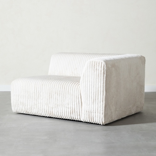 [Sofa - Corner Sofa - L Seating Set / 1244082001 / 118*99*65] Hera Left Module Small White