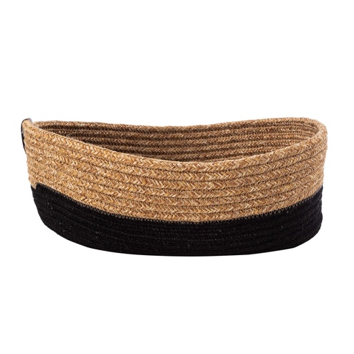 [Decorative - Functional Decor - Crate , Basket / 1235911001 / 19*19*33] Joy Basket Natural-Black 19X33X12Cm