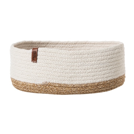 [Home Textile - Storage Units - Regulator / 1242676001 / 12*30*1] Joy Oval Organizer White 12X30