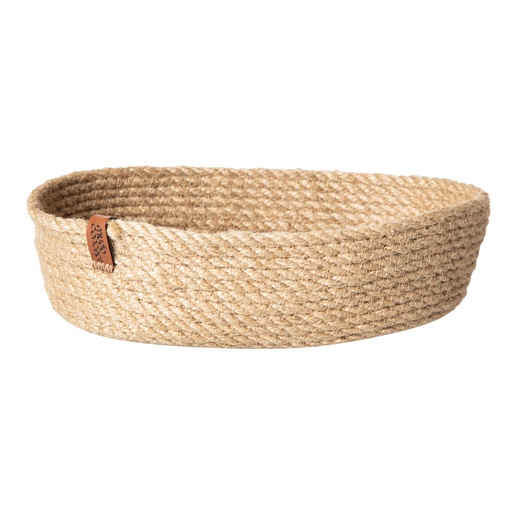 [Kitchen - Kitchen Utensils - Kitchenware / 1243507001 / 14*25*6,5] Jute Bread Basket 14X25Cm