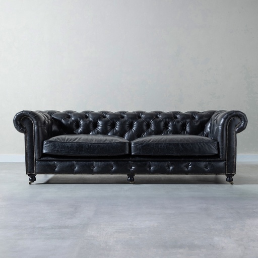 [Sofa - Couch - Sofa / 1181858001 / 238*96*77] Kensington 3 Seat Sofa O.G.Espresso