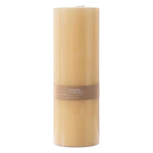 [Home Cosmetics - Candle - Column Candle / 1233983001 / 10*10*30] Lantern Candle Cream 10X30Cm