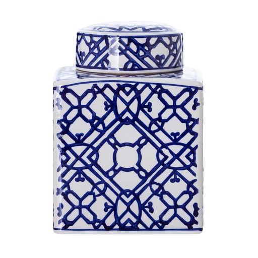 [Decorative - Vase Statuette Group - Decorative Box / 1232040001 / 15*15*20] Lenora Ceramic Urn 15X20Cm